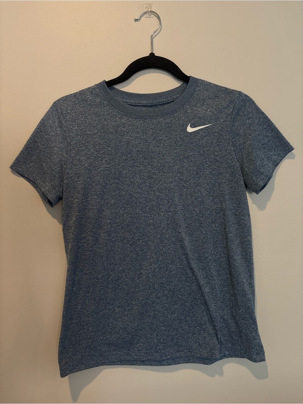 Nike Women's Heather Blue Short-Sleeve Dri-FIT Tee